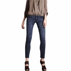 2/$25 Current Elliott Ankle Skinny Brocade Jeans